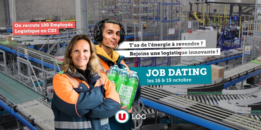 Recrutement de 100 employés en logistique chez U Log - Job Dating les 16 et 19 octobre.